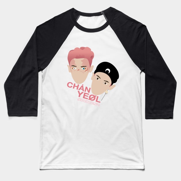 Chanyeol - Obsession. Baseball T-Shirt by Duckieshop